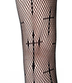 Netted Crucifix Tights