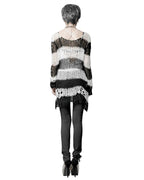 Baggy Cutout Knit Sweater