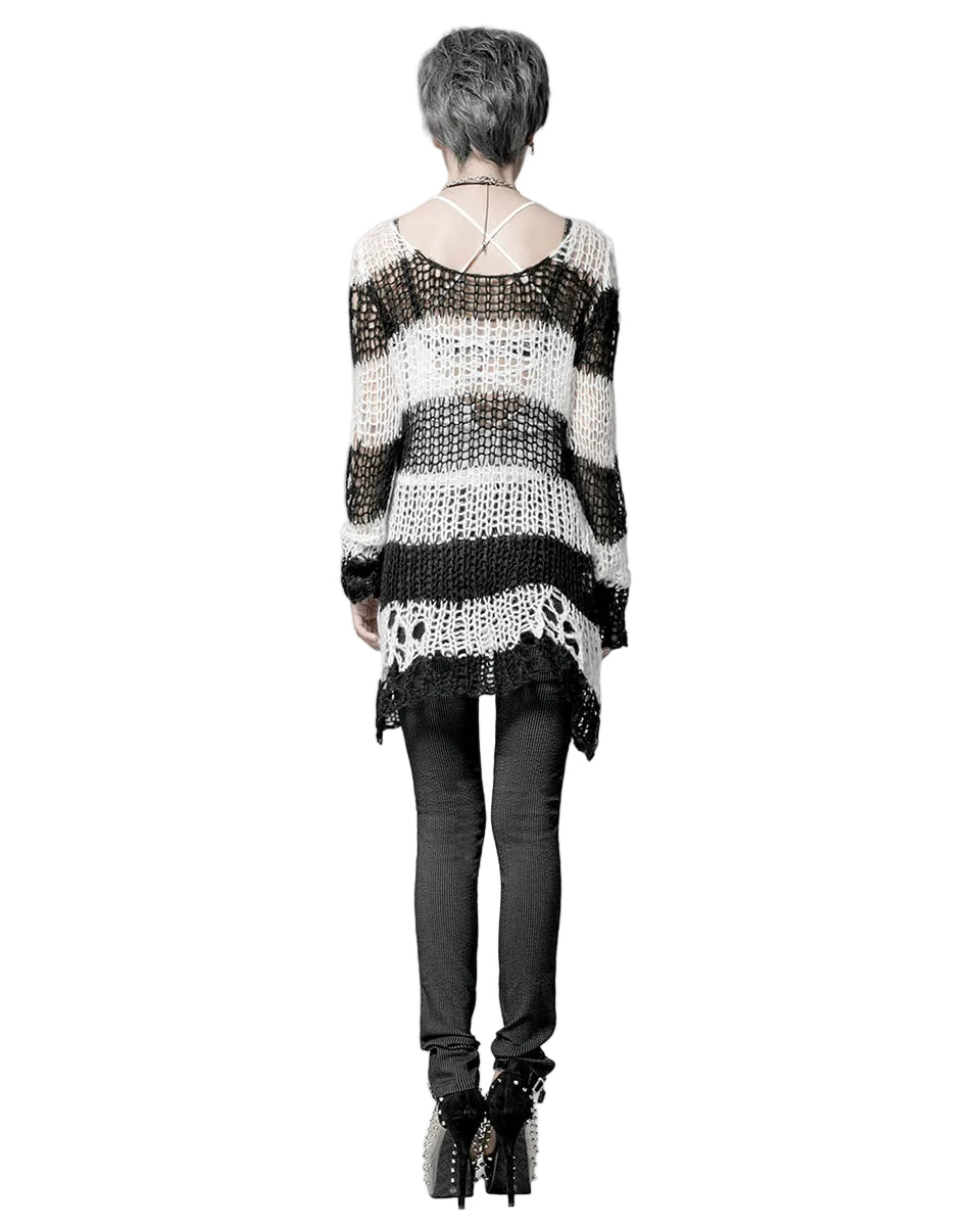 Baggy Cutout Knit Sweater
