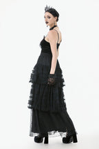 Tiered Net Lace Skirt