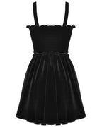 Bloody Lace Up Velvet Dress