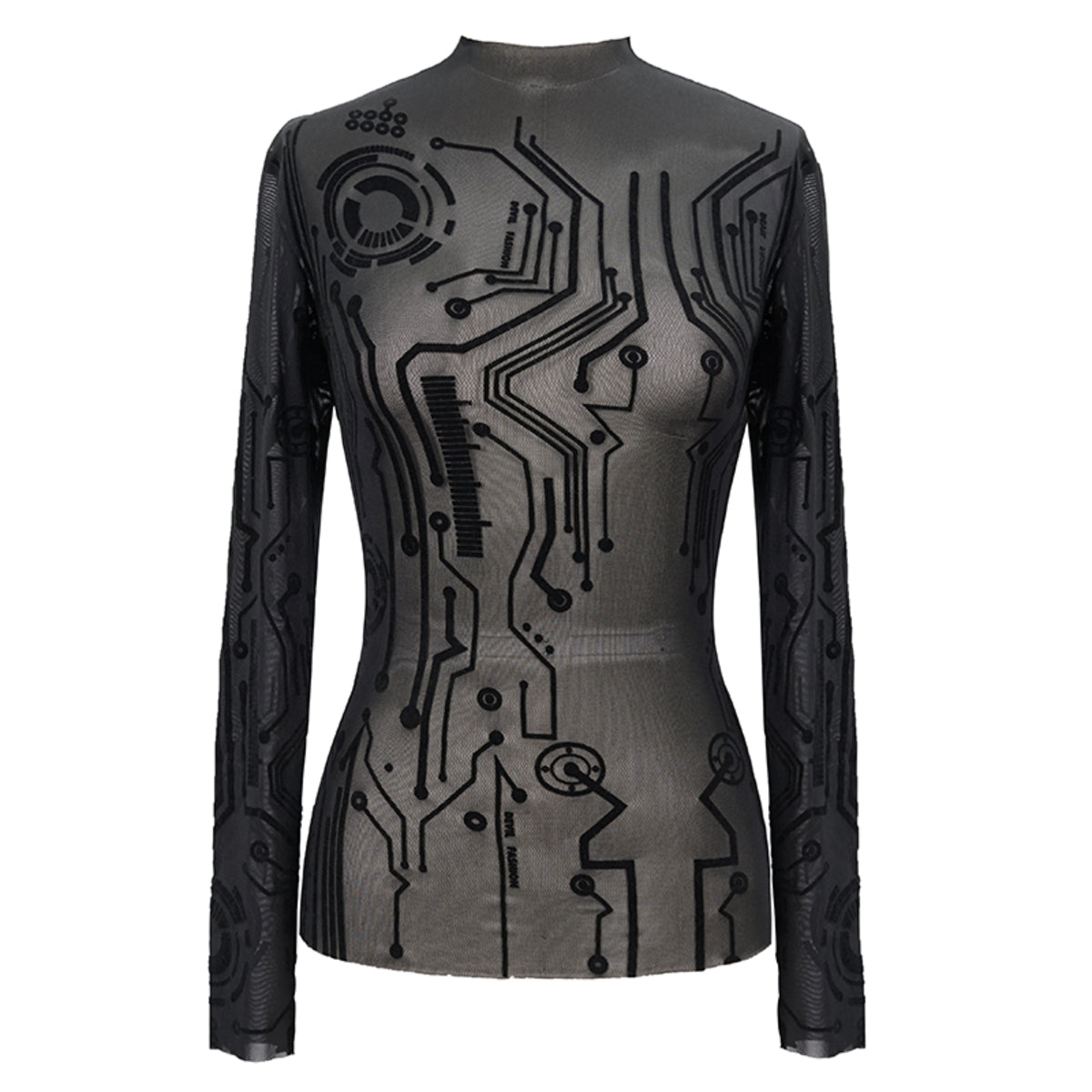 Abstract Sheer Top