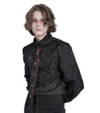 Crucifix Black & Red Gothic Tie