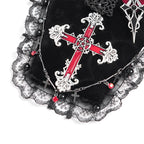 Gothic Crucifix Coffin Shape Jewlerry Clip Broach