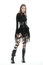 Punk Mesh Eyelet Super Mini Skirt