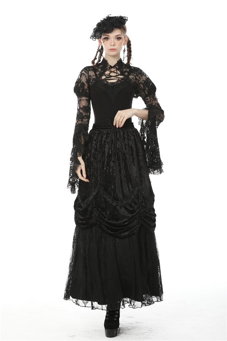 Elegant Lace Flare Bolero