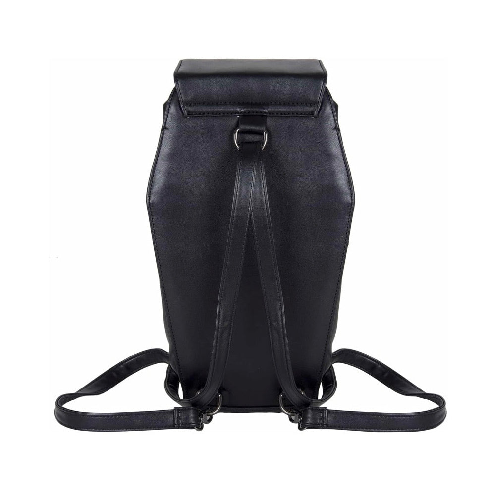 Large Coffin Chain Bag With Metal Crucifix