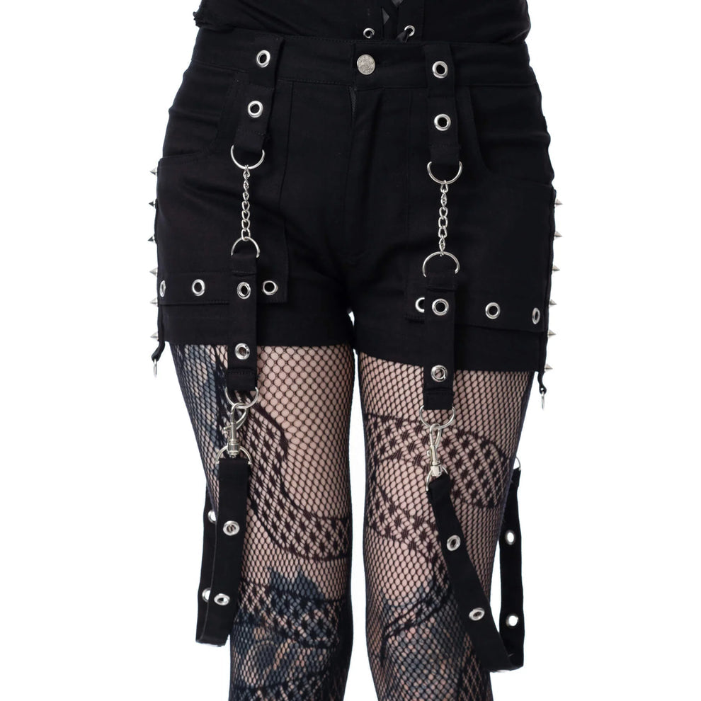 Clipped Eyelet Sabel Shorts