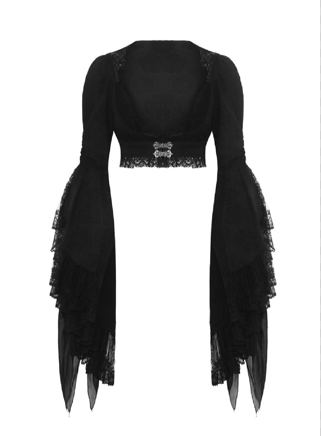 Retro Waist Bell Sleeve Bolero