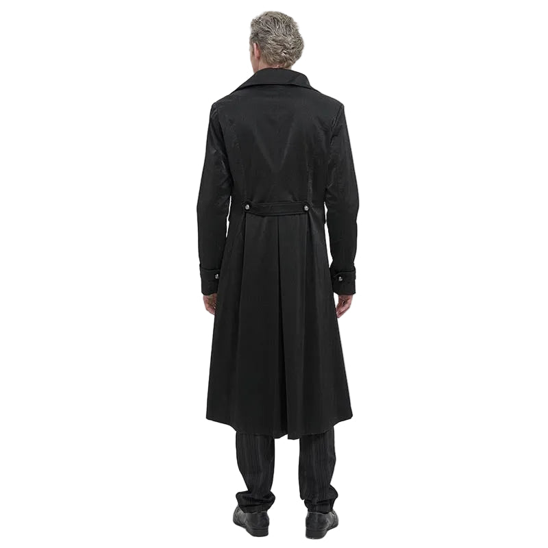 Stylish Crucifix Zip Trench Coat