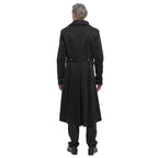Stylish Crucifix Zip Trench Coat