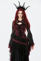 Red Rim Black Lace Bolero