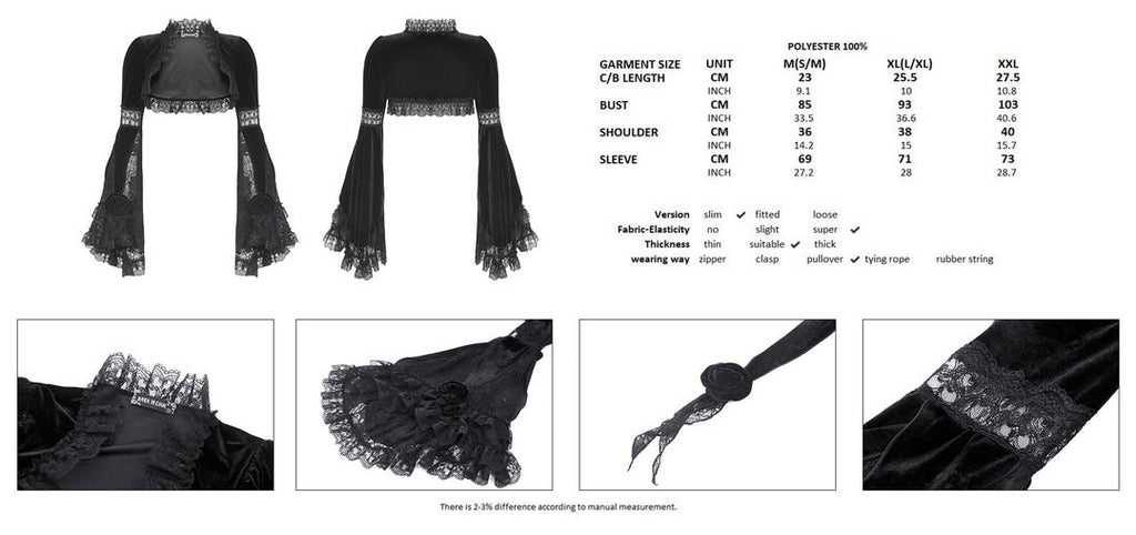 Bell Sleeve Lace Bolero
