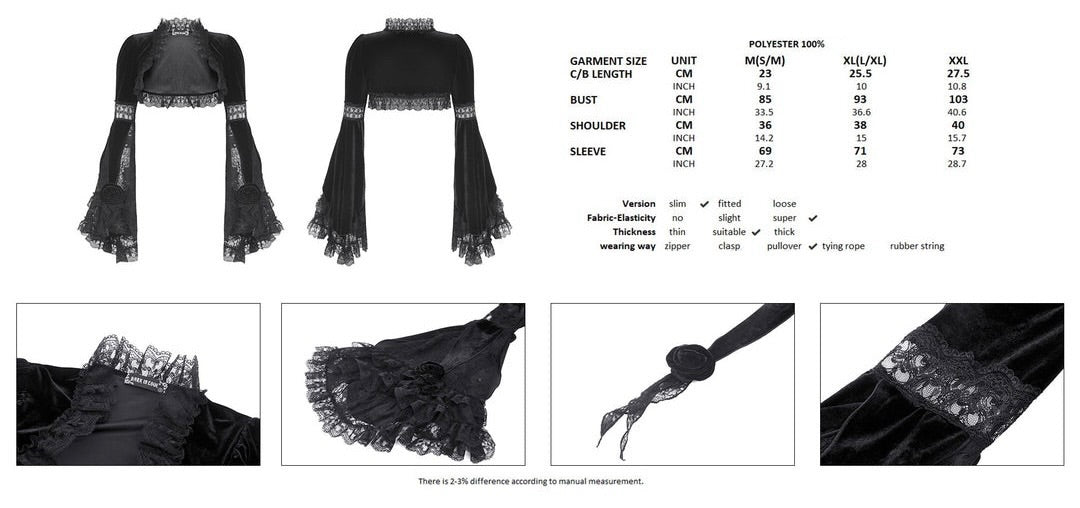 Bell Sleeve Lace Bolero