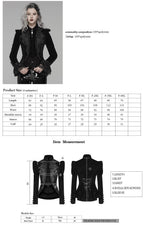 Black Dark Doll Velvet Jacket