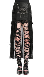 Hi-Lo Cobweb Chain Trail Skirt