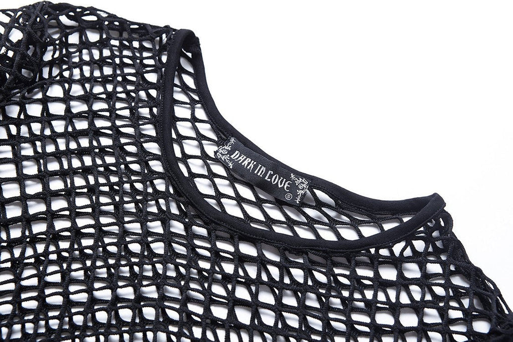 Fish Net Grid Top