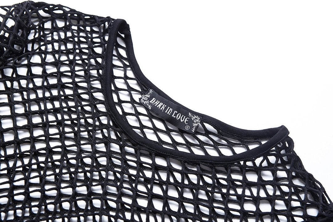 Fish Net Grid Top
