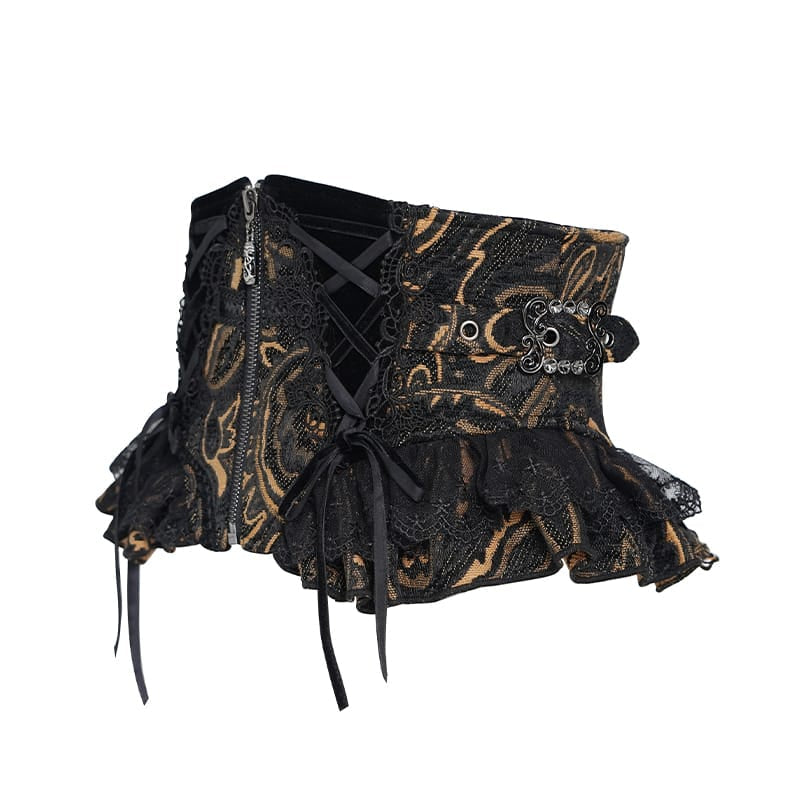 Jacquard Zip Girdle Corset
