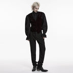 Red Crushed Velvet Waistcoat