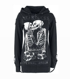 Skeleton Kiss Detachable Strap Hoody