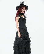Lace Hem Long Corset