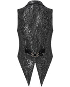 Men’s Jacquard Velvet Tailed Gothic Waistcoat