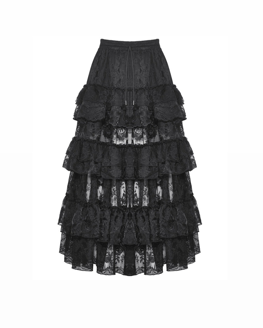 Rose Layered Lace Skirt
