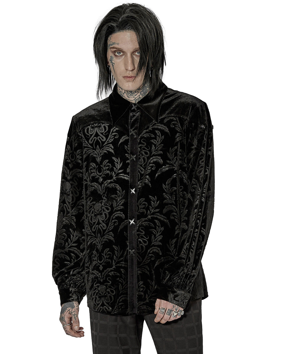 Velvet Embossed Shirt