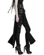 Katana Buckle Side Split Skirt