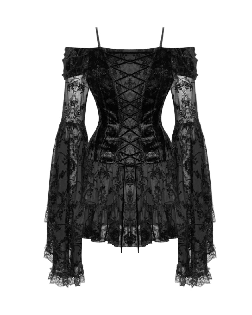 Bat Sleeve Lace Dream Dress