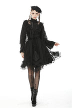 Velvet Hem Mesh Skirt