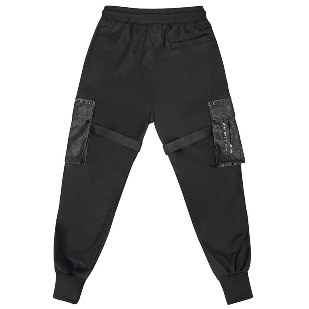 Punk Studded Cuffed Trousers