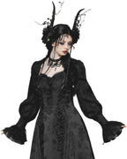 Floral Cuff Sleeve Bolero