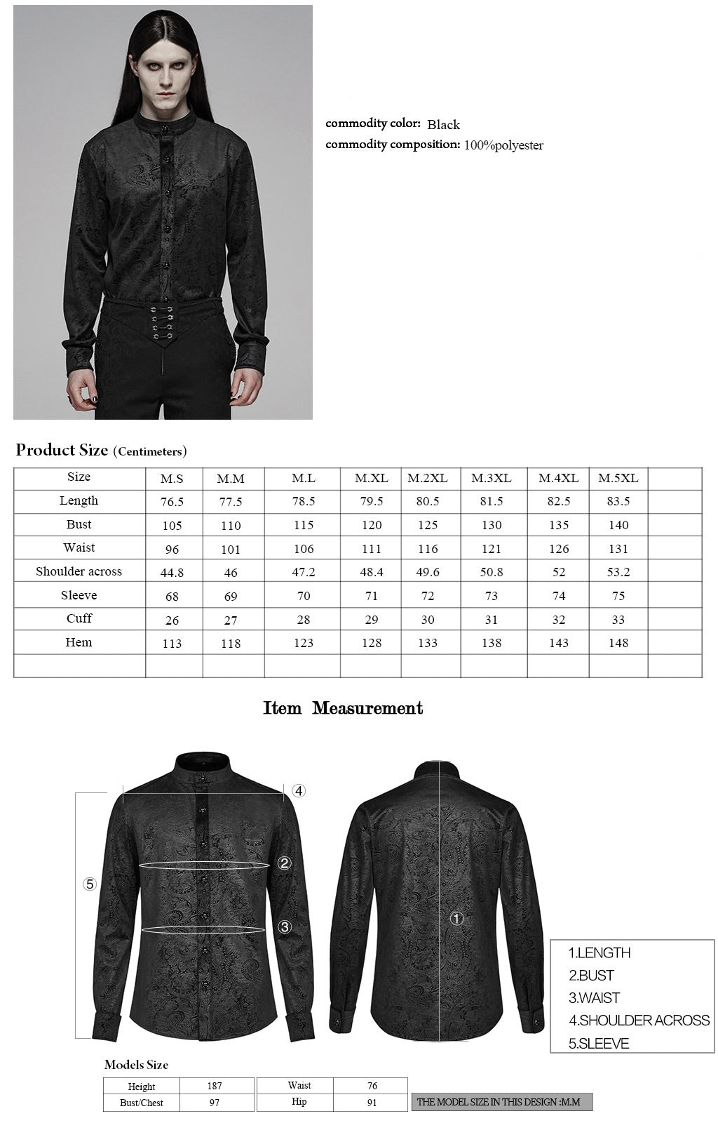 Gentlemen’s Paisley Button Up Shirt