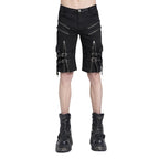 Zip Buckle Punk Shorts