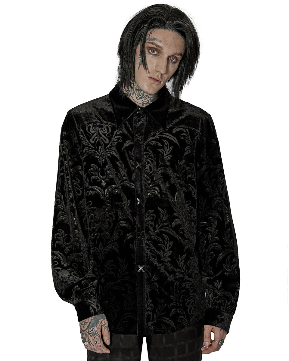 Velvet Embossed Shirt