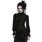 High Neck Laced Blouse