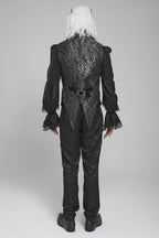 Men’s Jacquard Velvet Tailed Gothic Waistcoat