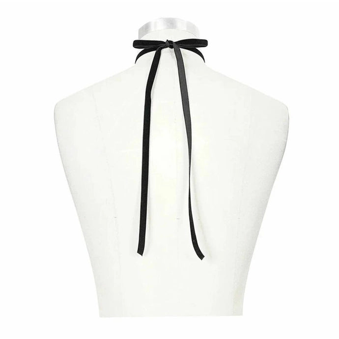 Lace Bow Jewel Cravat