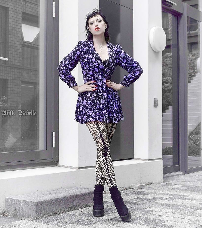 Skeleton Bone Net Tights