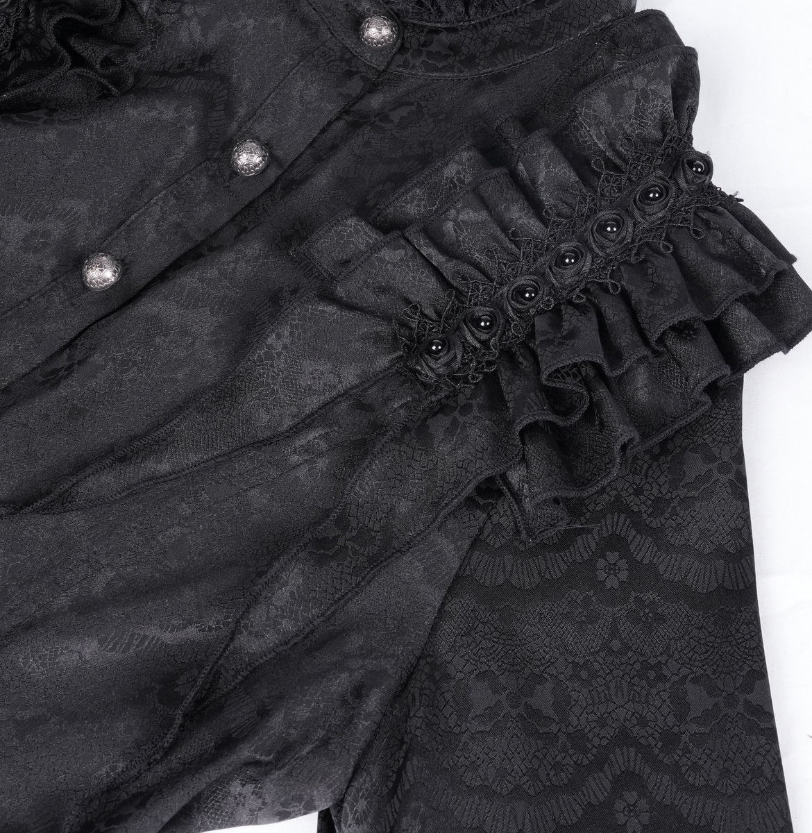 Frilly High Neck Doll Blouse