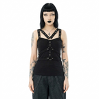 Eyelet Strap Casual Vest Top