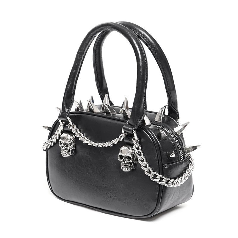 Chained Skull & Spike Punk Handbag