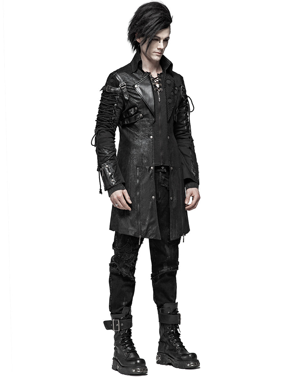 Mens Black Dystopian Jacket