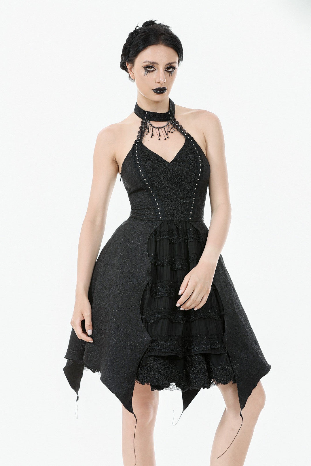 Batwing Choker Dress