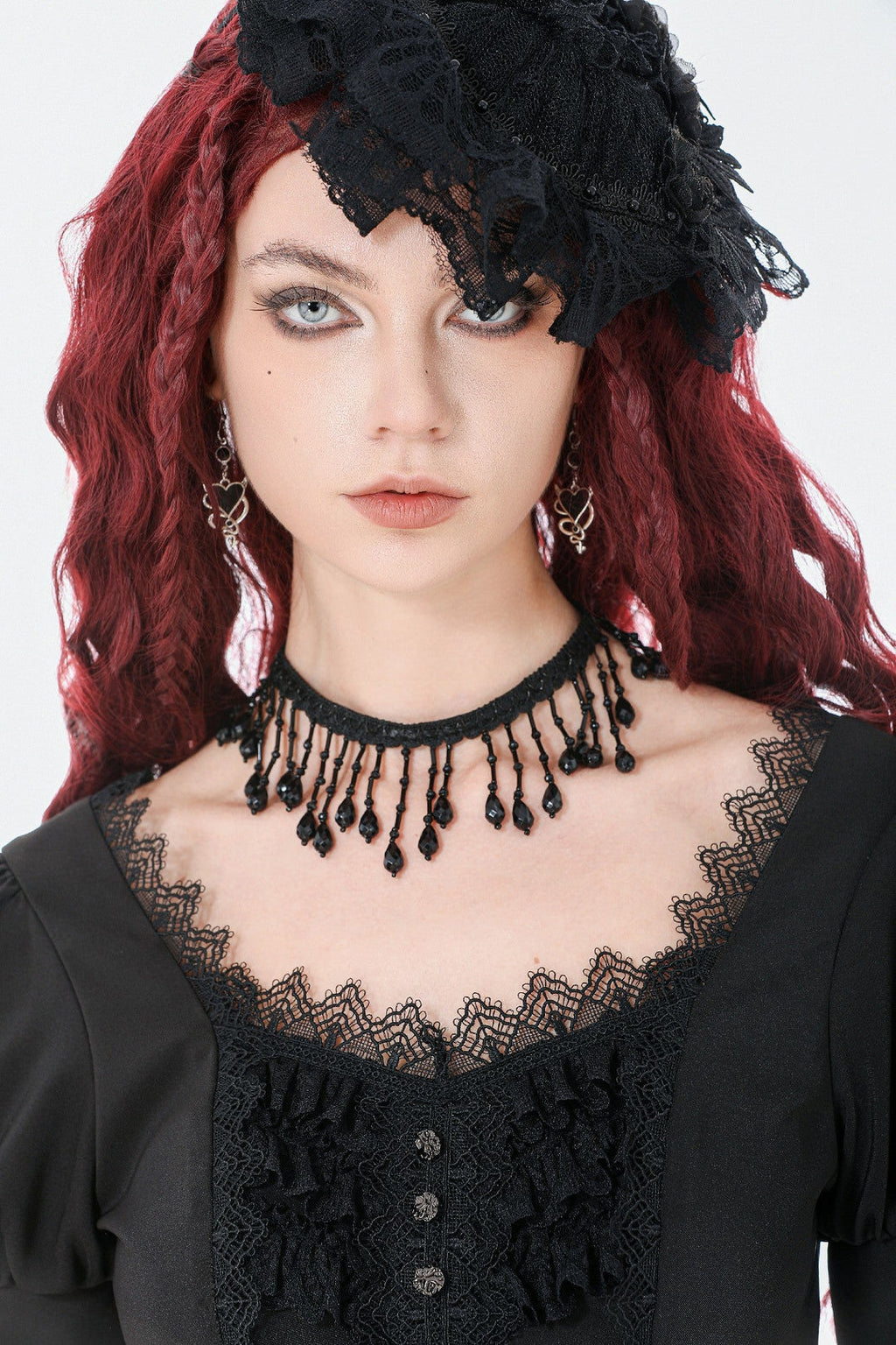 Vintage Teardrop Bead Choker