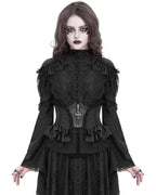 Crucifix Rose Frill Corset Belt