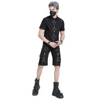 Zip Buckle Punk Shorts
