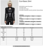 Dystopian Cutout Leather Top